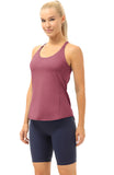 icyzone Workout Tank Tops Built in Bra - Women's Strappy Athletic Yoga Tops, Running Exercise Gym Shirts