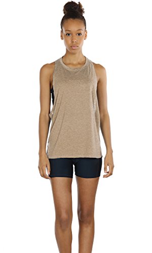 Womens Long Workout Tops Racerback Athletic Yoga Gym Tank Top
