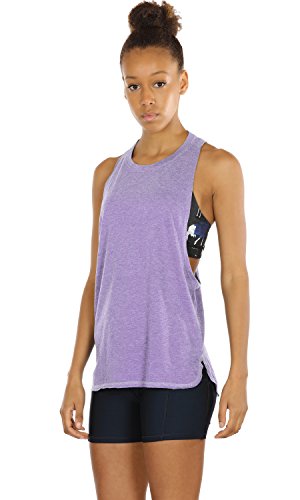 GetUSCart- icyzone Workout Tank Tops for Women - Racerback Athletic Yoga  Tops, Running Exercise Gym Shirts(Pack of 3)(XL, Black/Granite/Orange)