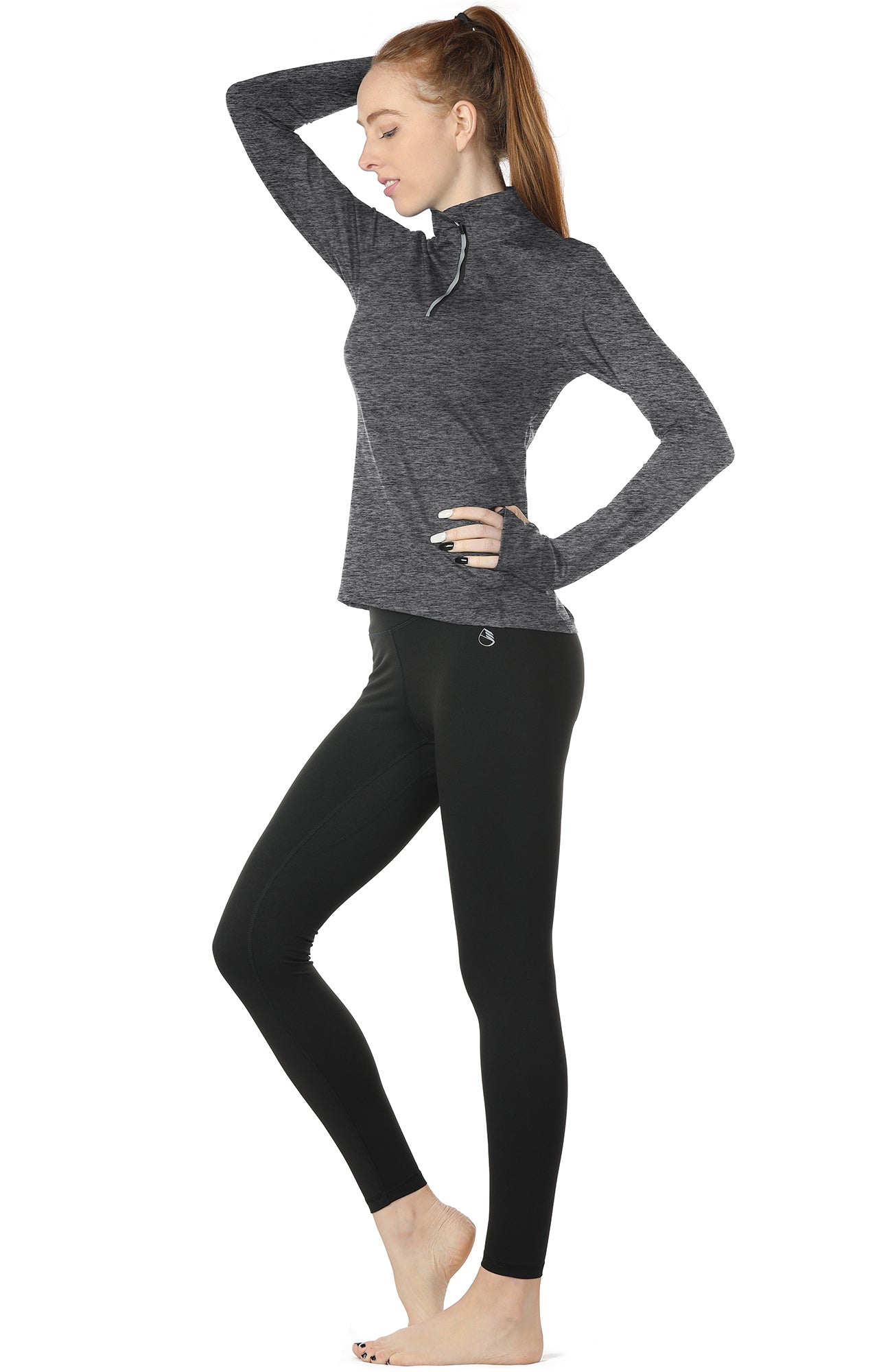 Sexy Long Sleeve Sports Tops Women Zip Fitness Yoga Shirt Gym Top  Activewear Running Coats Gym