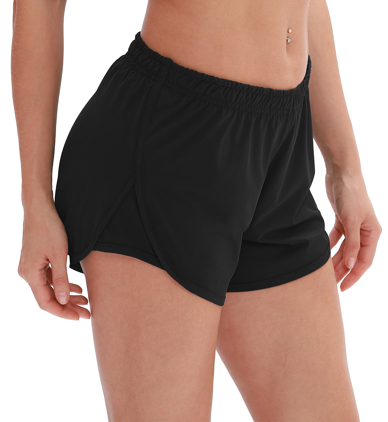 icyzone Athletic Shorts Built-in Brief - Women's Workout Gym Exercise  Running Yoga Shorts : : Clothing, Shoes & Accessories