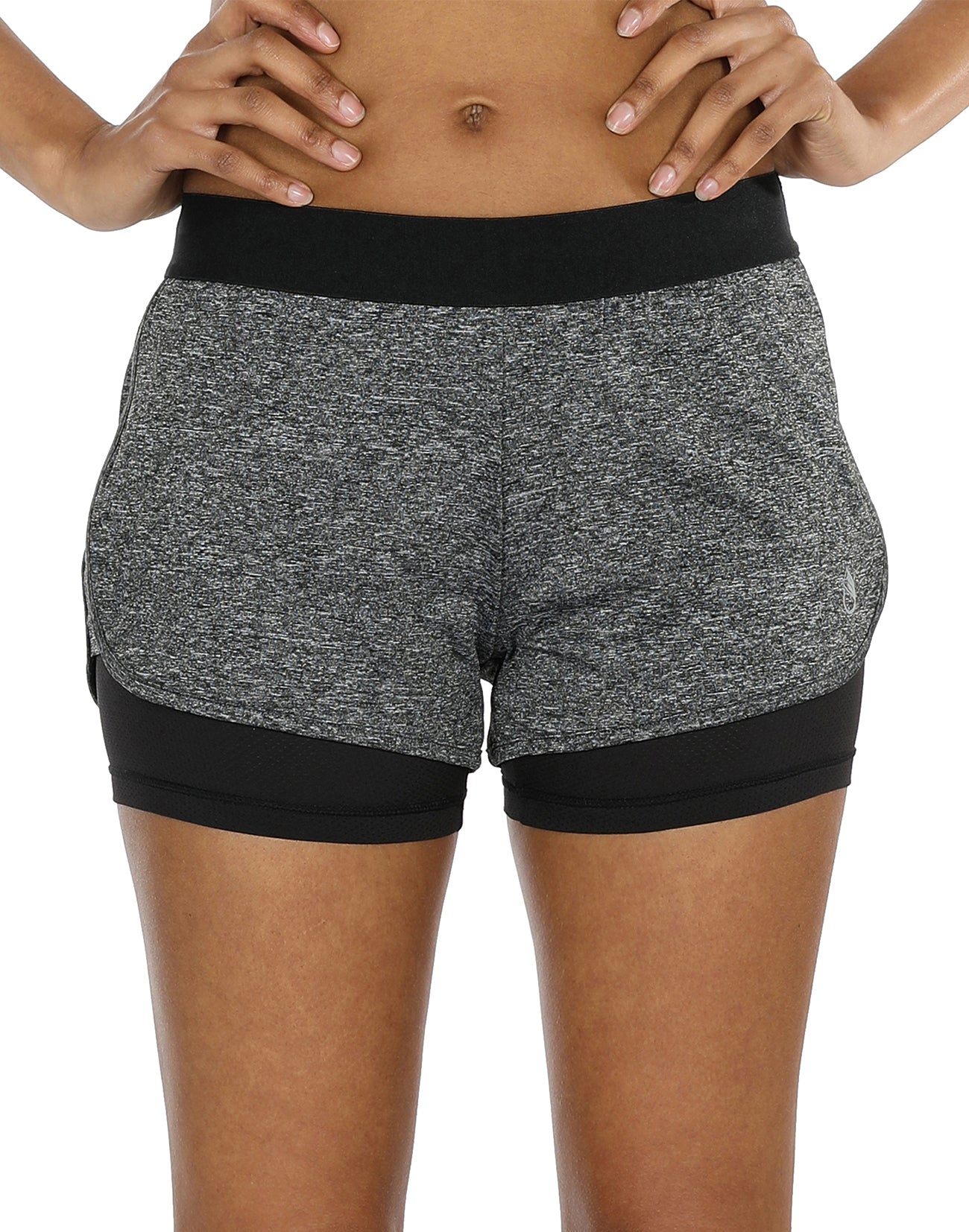 icyzone Athletic Shorts Built-in Brief - Women's Workout Gym Exercise  Running Yoga Shorts (S, Army) at  Women's Clothing store