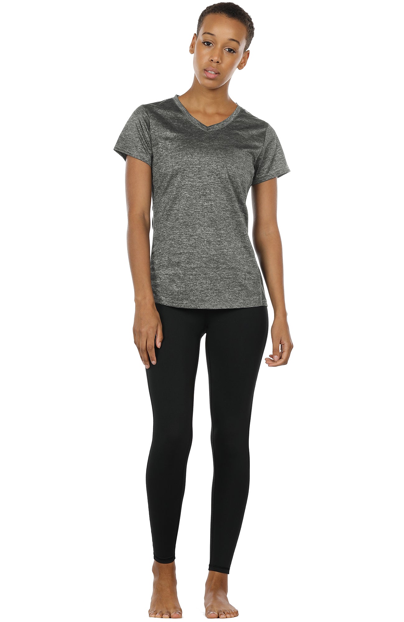 Set: Sport Short-Sleeve T-Shirt + Yoga Pants