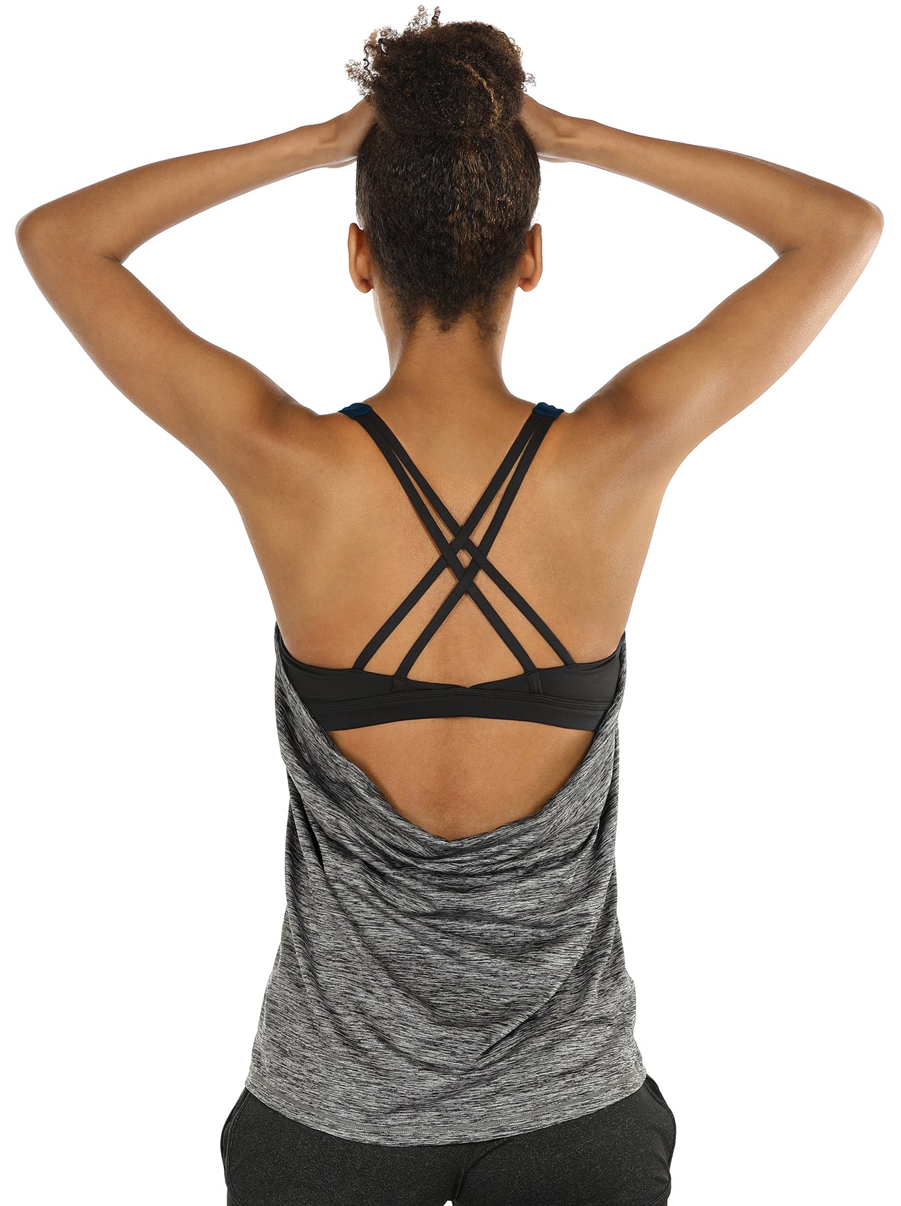 Stylish Yoga Tops Workouts Clothes Activewear Built in Bra Tank Tops f -  Everyday Crosstrain