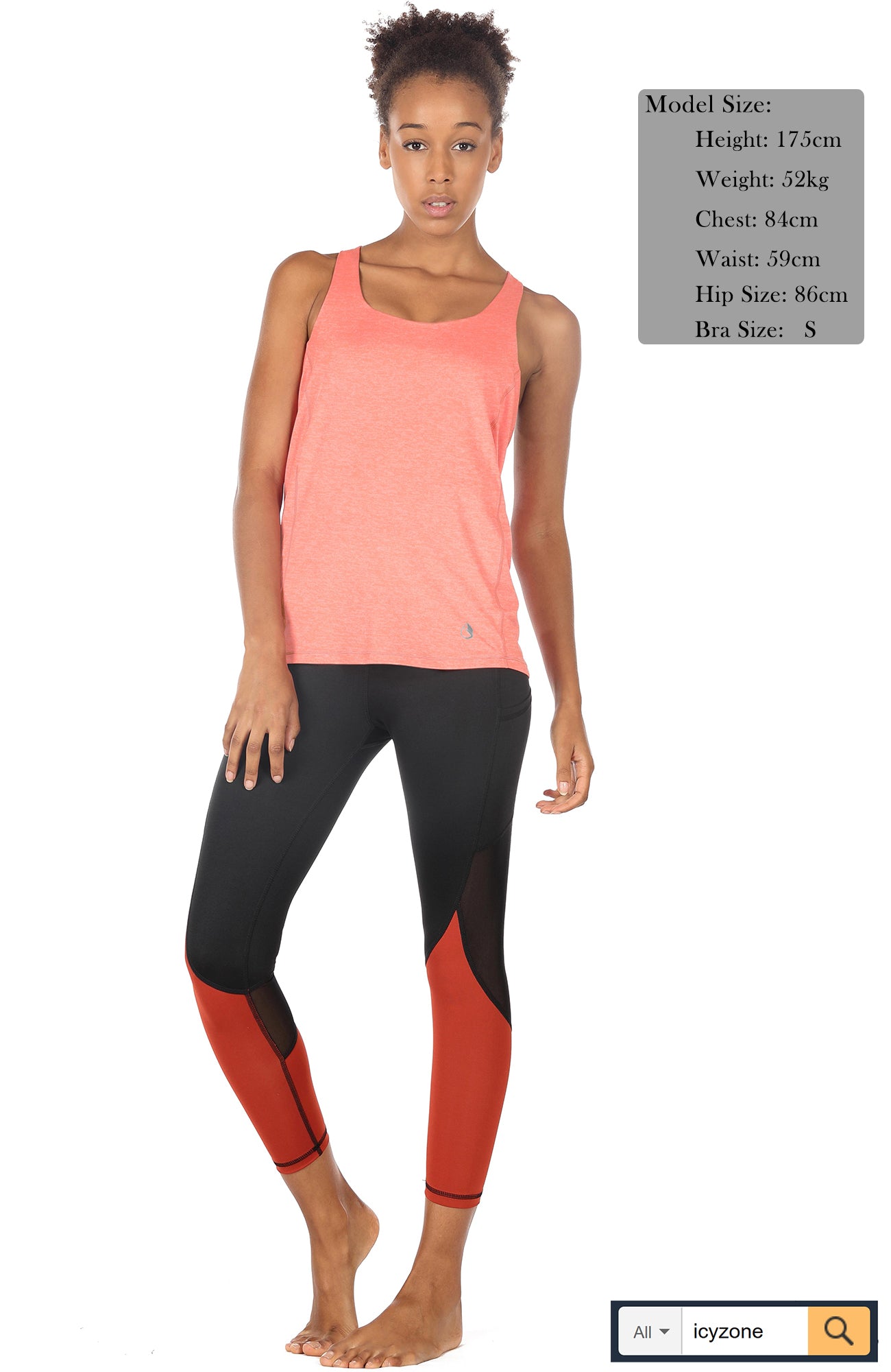 Buy icyzone Yoga Tops Workouts Clothes Activewear Built in Bra