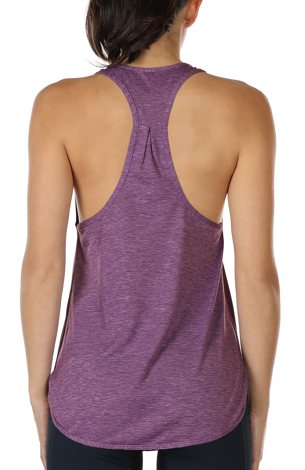icyzone Women's Activewear Workout Yoga Spaghetti Strap Racerback Tank Top  with Built in Bra : : Clothing, Shoes & Accessories
