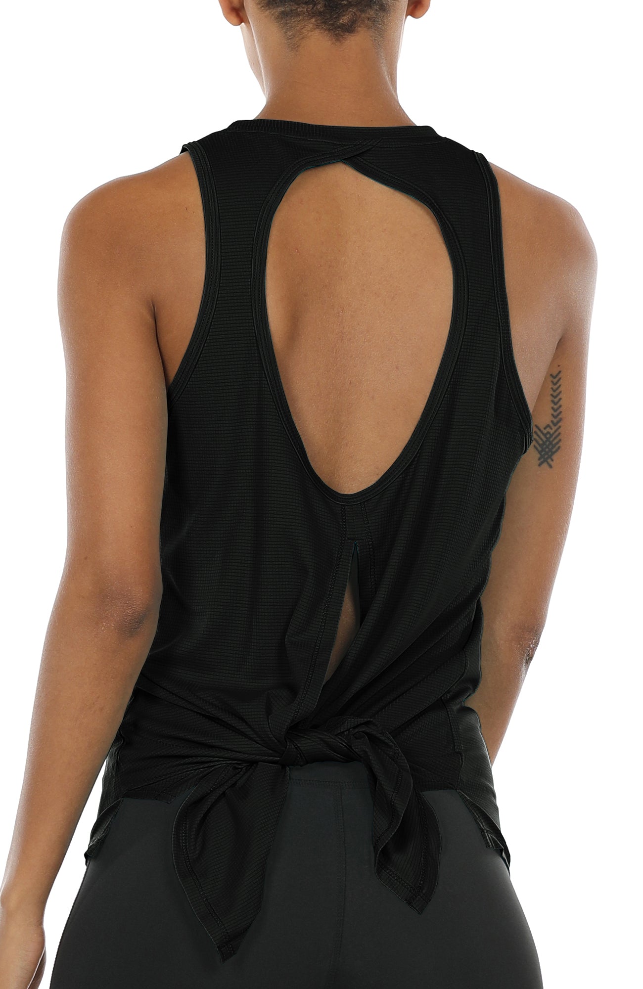Open Back Yoga Tank /tank Top With Side Cut /twist Back Yoga Tank /backless Tank  Top /open Back Tank /sexy Tank 10102 V-neck Open Back Tank 