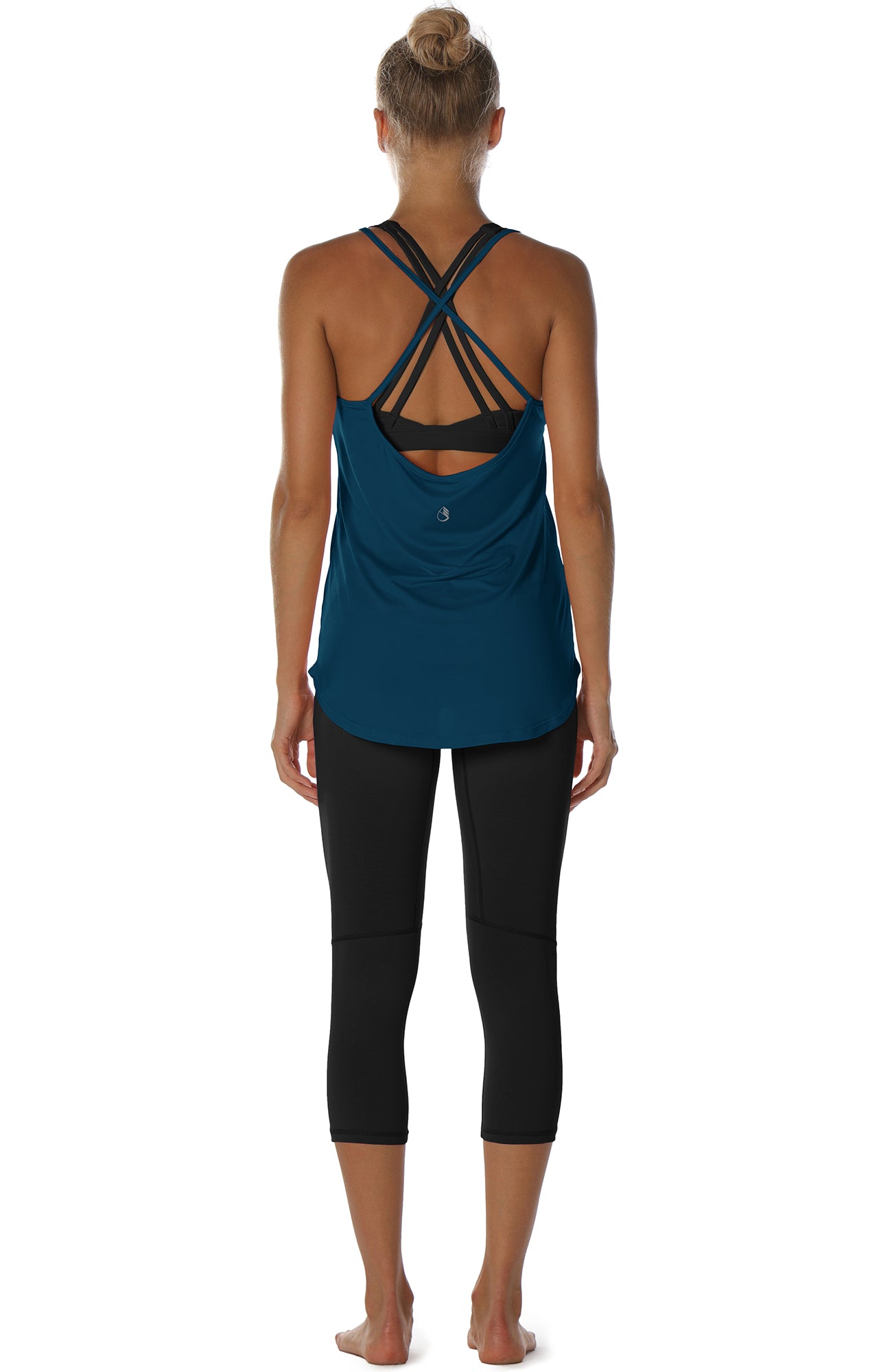 COOrun Workout Tank Tops for Women Open Back Strappy Athletic Tanks Yoga  Tops Gym Shirts