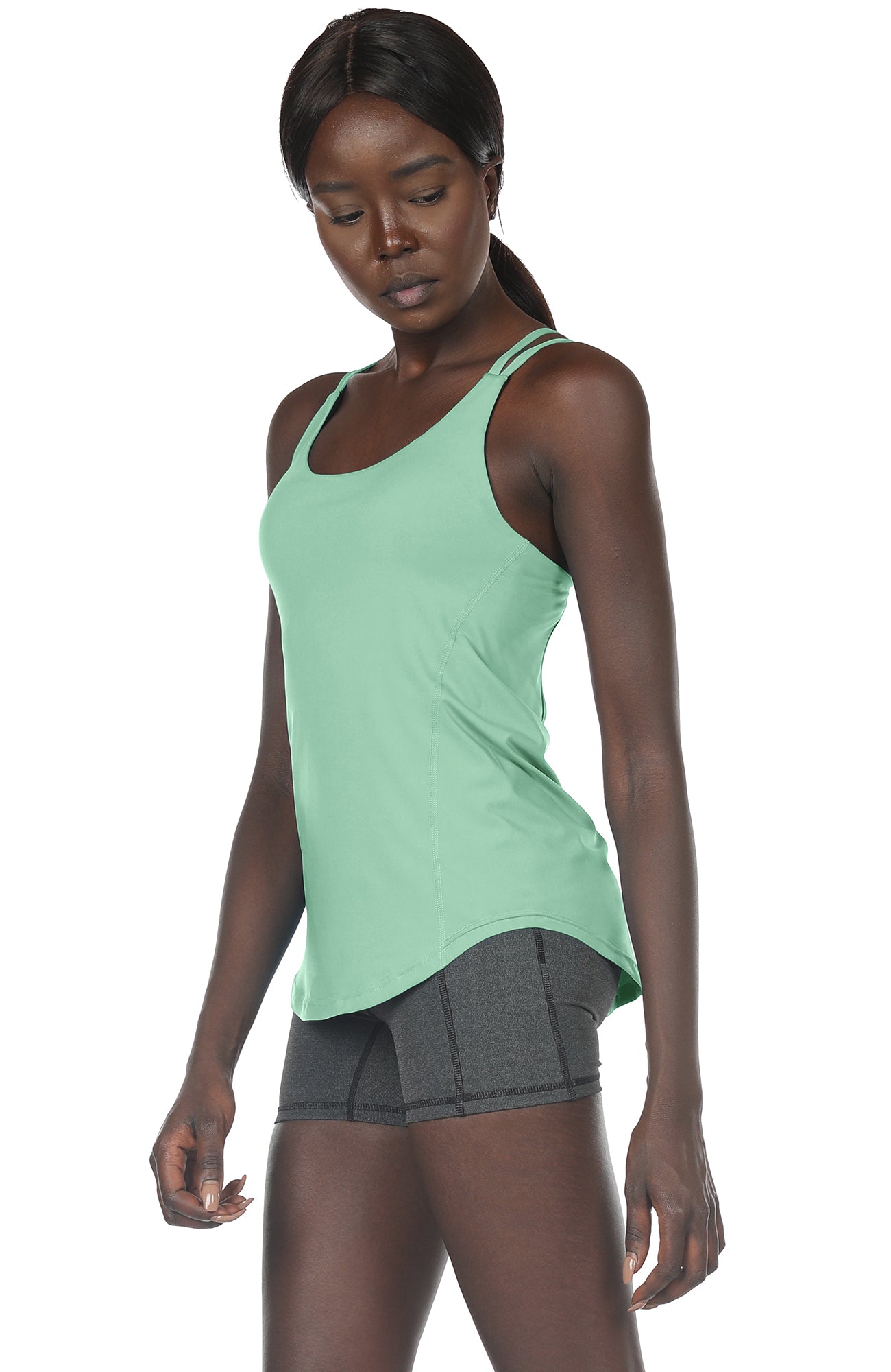  icyzone Workout Tank Tops with Built in Bra - Women's